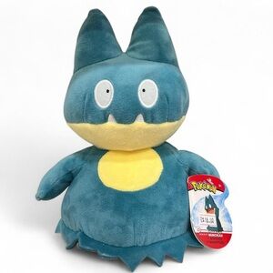 Pokemon Munchlax Plush with Blue and Yellow Accents